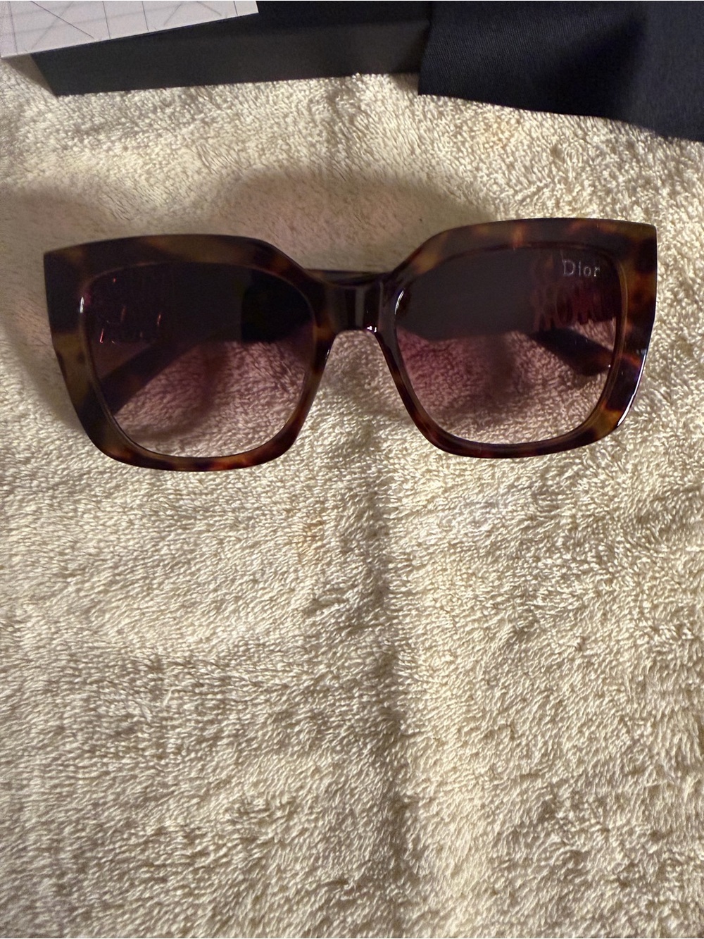 Dior Women's Tortoiseshell Oversized Square Sunglasses - Brown